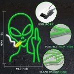 Green Alien Dimmable LED Neon Wall Sign