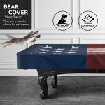 Heavy-Duty Waterproof Pool Table Cover - Red & Blue