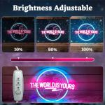 World Is Yours Neon Sign for Man Cave