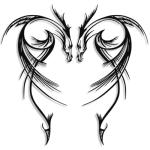 Dual Dragon Metal Wall Art for Man Cave