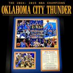 Oklahoma City Thunder NBA Finals Champions Framed Art