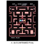 Classic Arcade Games Wall Art Prints Set