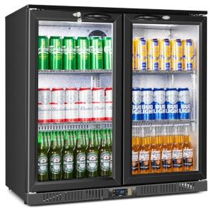Under Counter Beverage Cooler with Glass Doors