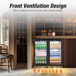Under Counter Beverage Cooler with Glass Doors