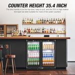 Under Counter Beverage Cooler with Glass Doors
