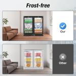 Under Counter Beverage Cooler with Glass Doors