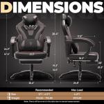 Comfortable Big and Tall Gaming Chair with Footrest