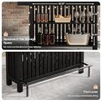 Tribesigns 63-Inch Black Mini Bar Table