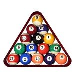 Wooden Billiard Ball Rack Set - Vintage Style