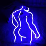 Muscle Men Neon Wall Sign for Man Cave