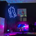 Muscle Men Neon Wall Sign for Man Cave
