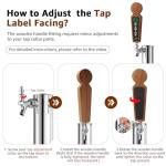 Wooden Beer Tap Handles with Chalkboard & Markers
