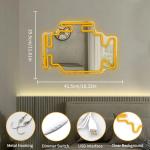 Dimmable Check Engine Light Neon Mirror