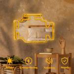 Dimmable Check Engine Light Neon Mirror