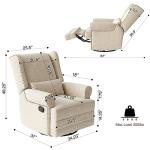 RoyalCraft Extra Large Swivel Recliner Chair