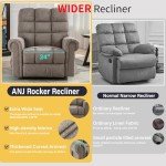 Oversized Rocker Recliner with Massage and Heat