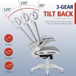 Ergonomic High Back Chair with Flip-Up Arms