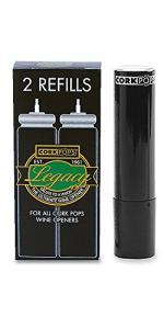 Cork Pops Wine Opener Refill Cartridges - 2 Pack