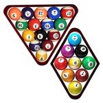 Wooden Billiard Ball Rack Set - Vintage Style