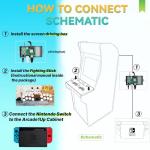 Switch Fighting Stick for Arcade1Up Cabinet