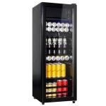 Compact Beverage Fridge with Glass Door