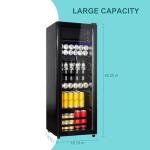 Compact Beverage Fridge with Glass Door