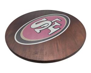 San Francisco 49ers 18” Wooden Lazy Susan