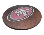 San Francisco 49ers 18” Wooden Lazy Susan