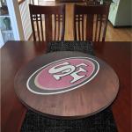 San Francisco 49ers 18” Wooden Lazy Susan