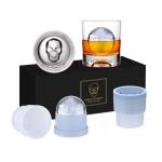 Skull Whiskey Rocks Glasses Set in Gift Box