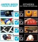 JAPER BEES Deluxe Regulation Pool Ball Set