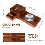 Whiskey Glass Tray with Cigar Cutter & Ashtray
