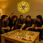 LED DND Dice Neon Sign for Game Room