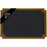 Non-Slip Rubber Bar Mat with Gold Border