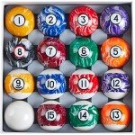 Premium 16-Piece Pool Table Billiard Balls Set
