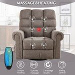Oversized Rocker Recliner with Massage and Heat