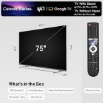 75 Inch 4K LED Smart TV with Google TV