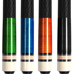 Set of 4 AKLOT 58" Canadian Maple Pool Cues