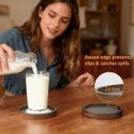 Wooden Coasters Set of 4 with Holder