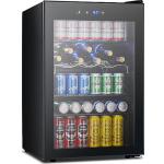37-Bottle Wine Fridge with Beverage Cooler, Black