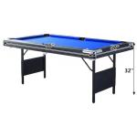 Portable 7FT/8FT Folding Pool Table with Accessories