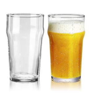 GATWOEST 20 oz Stackable Beer Glasses Set of 2