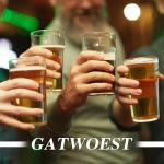 GATWOEST 20 oz Stackable Beer Glasses Set of 2