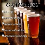 GATWOEST 20 oz Stackable Beer Glasses Set of 2