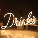 Brittio Warm White Neon Bar Sign for Man Cave
