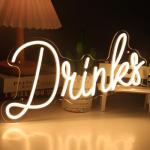 Brittio Warm White Neon Bar Sign for Man Cave