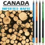 Set of 4 AKLOT 58" Canadian Maple Pool Cues