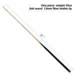 58" Black One-Piece Pool Cue Stick Set of 6