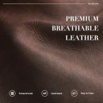 Chocolate Leather Swivel Rocking Recliner Chair