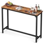 Rustic 55 Inch Bar Height Pub Table